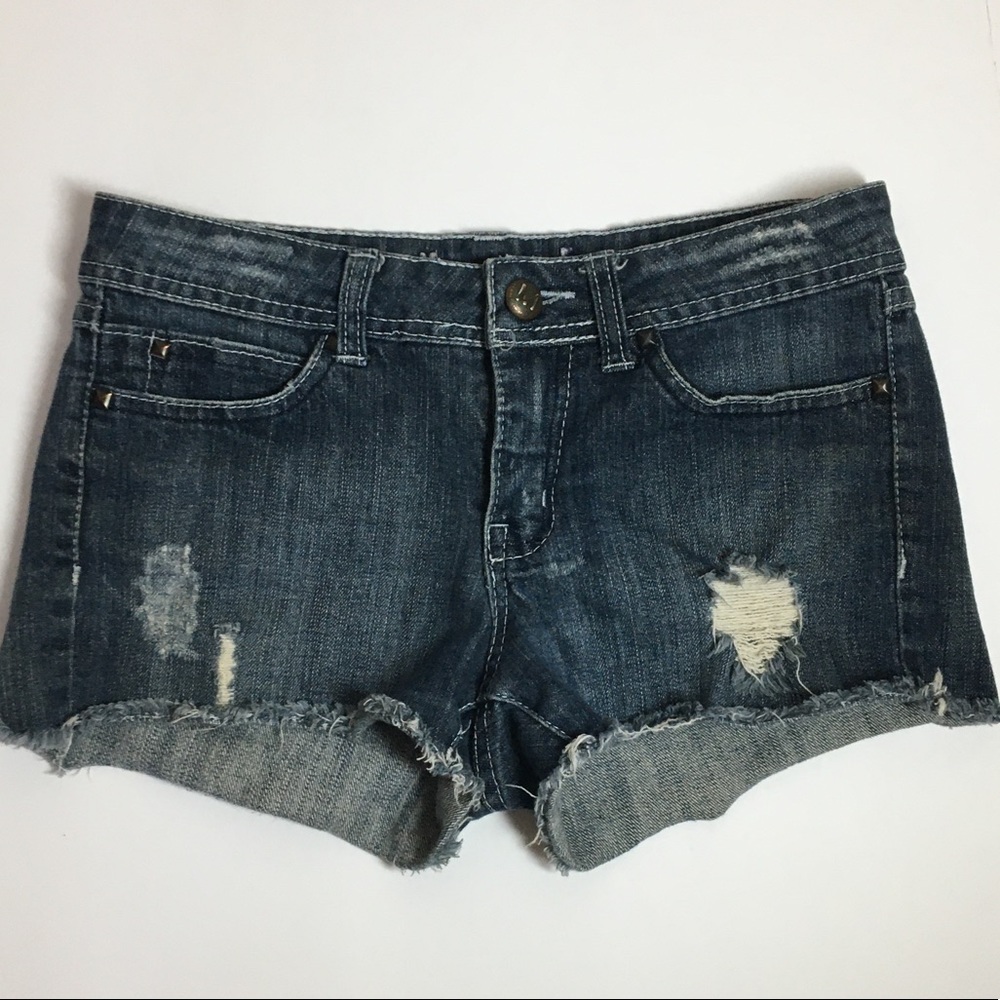 Miley Cyrus Denim he Jean Distressed-Look Shorts